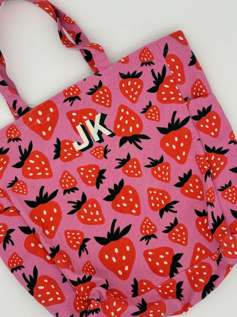 Strawberry Canvas Tote