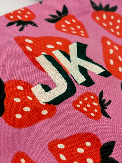 Strawberry Canvas Tote