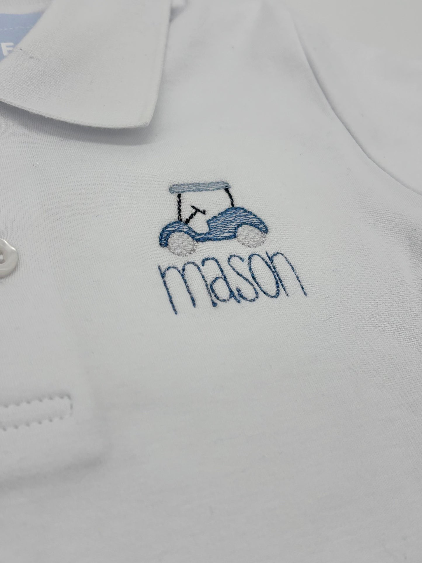 Golf Cart Toddler Golf Shirt