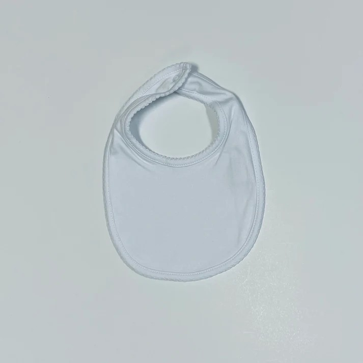 Name or Monogram Picot Trim Bib
