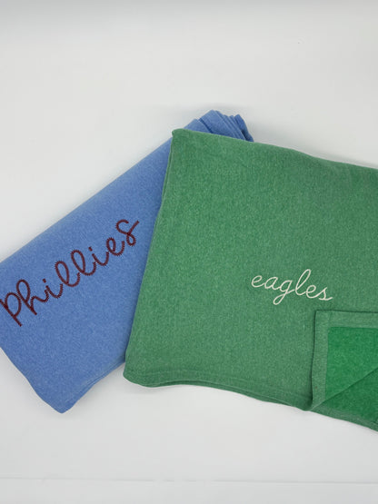 Sweatshirt Blanket Eagles or Phillies