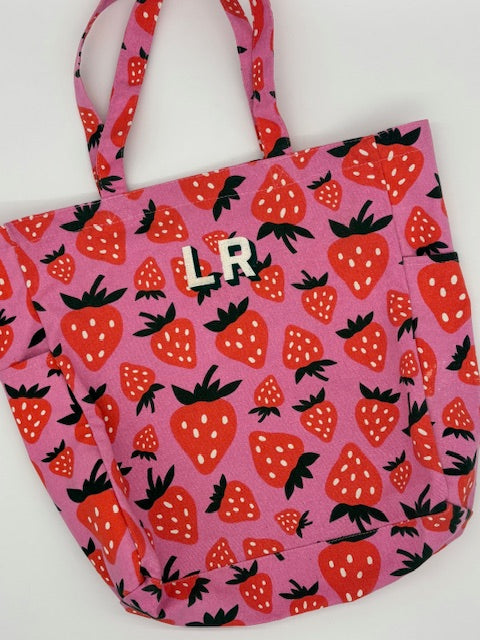 Strawberry Canvas Tote