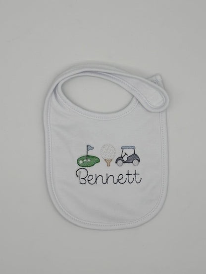 Golfing Classic Baby Bib
