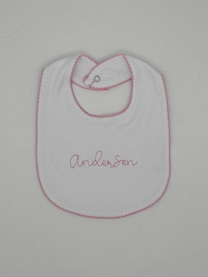 Name or Monogram Picot Trim Bib
