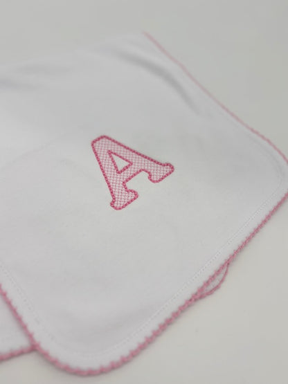 Picot Trim Burp Cloth