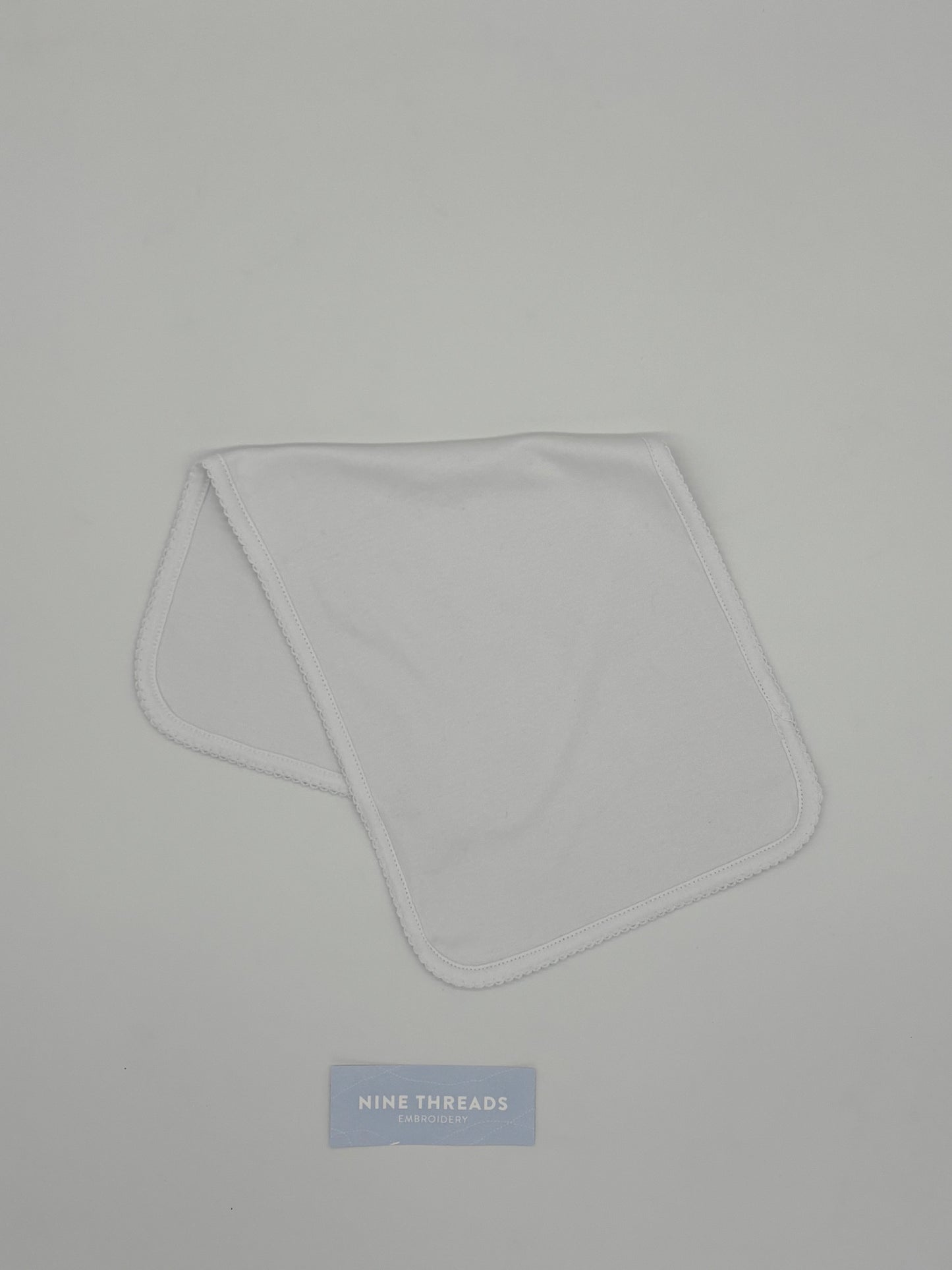 Picot Trim Burp Cloth