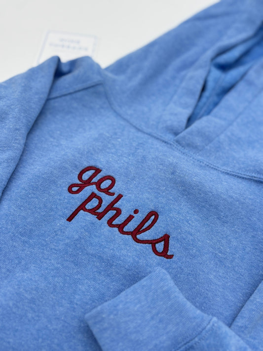 Toddler Powder Blue Phillies Hooded Sweatshirt