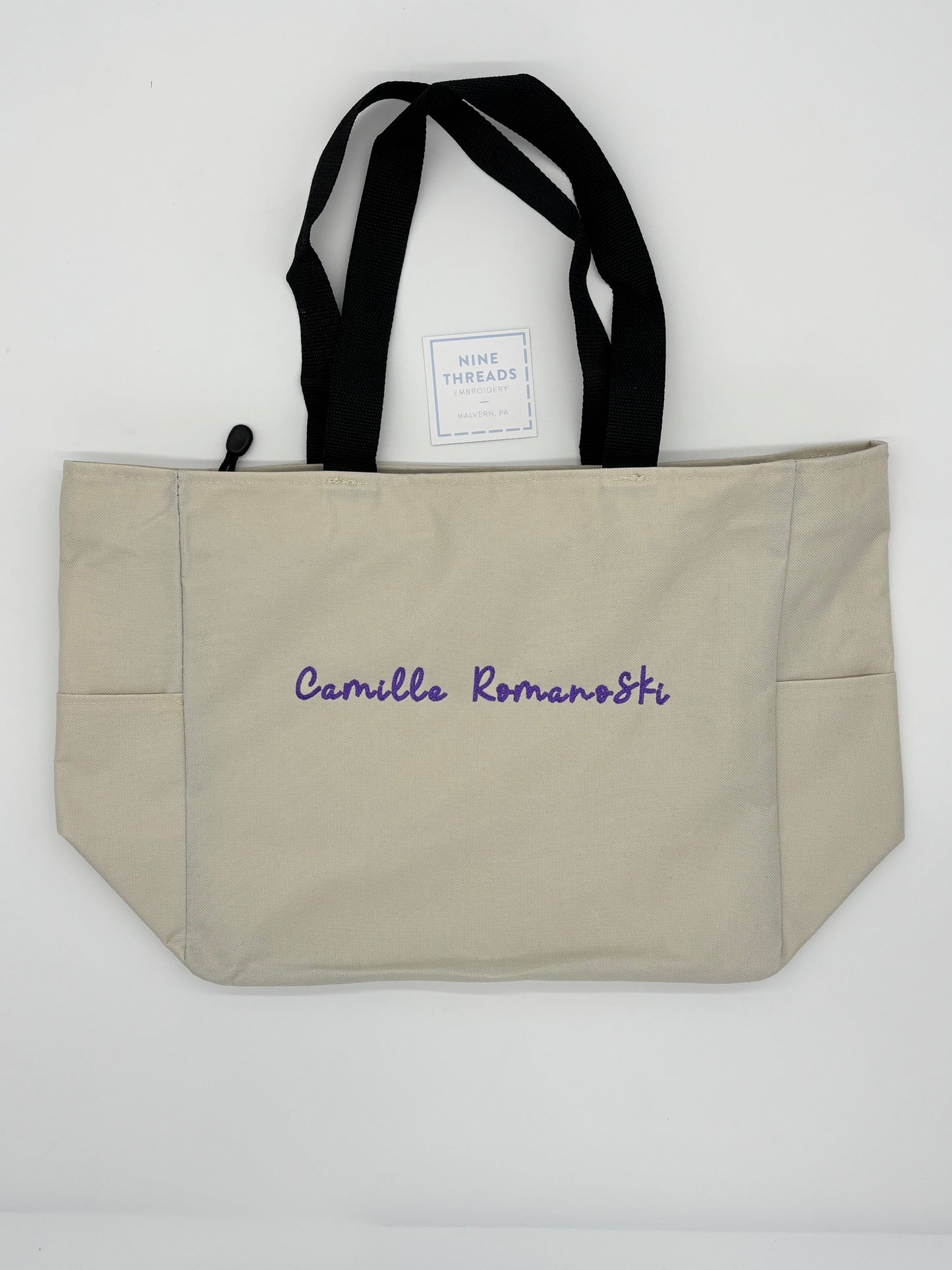 Lightweight Zippered Tote - Multiple Colors