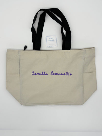 Lightweight Zippered Tote - Multiple Colors