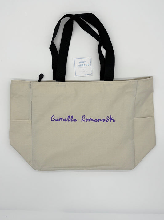 Lightweight Zippered Tote - Multiple Colors