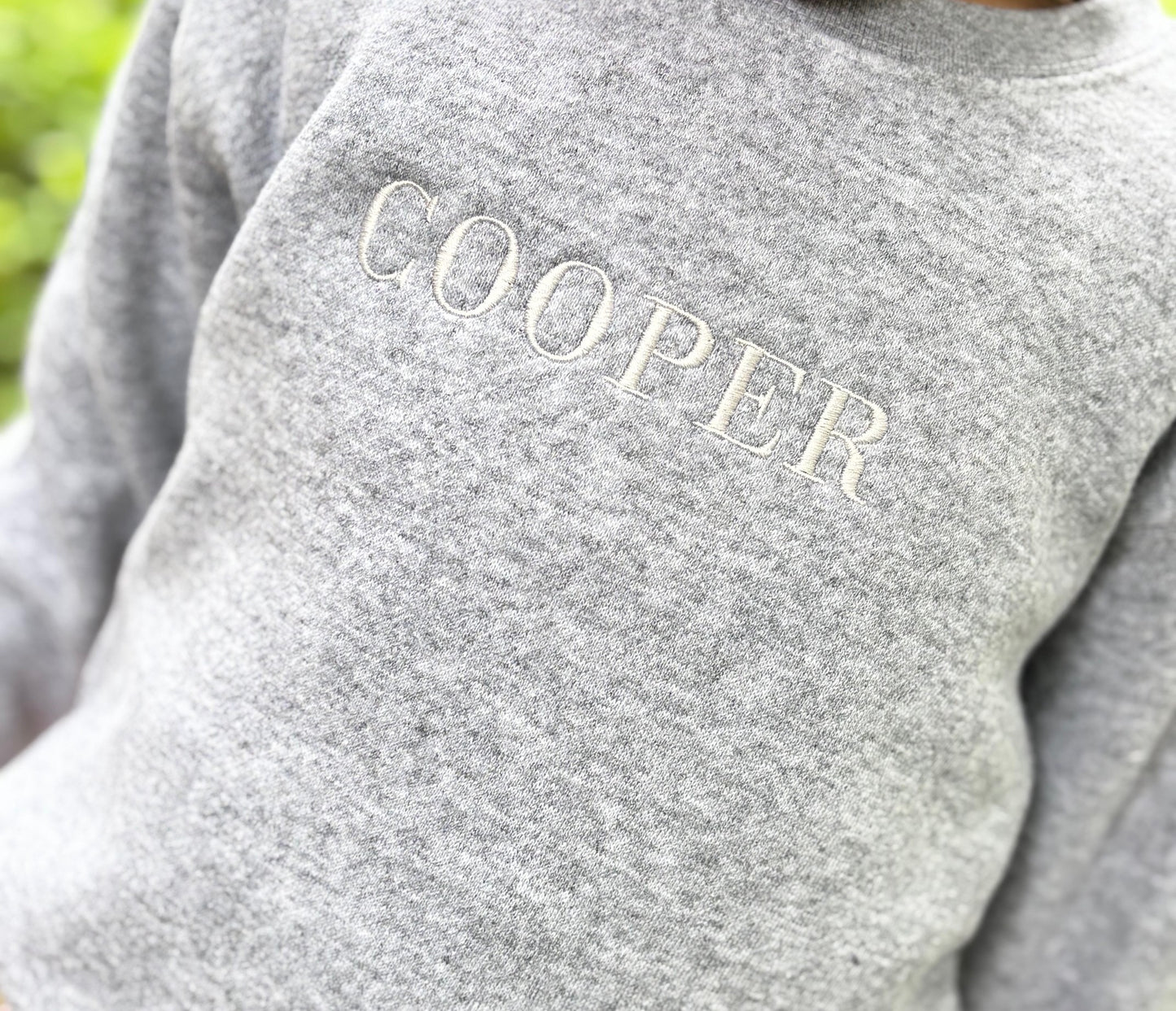 Toddler or Youth Name Sweatshirt