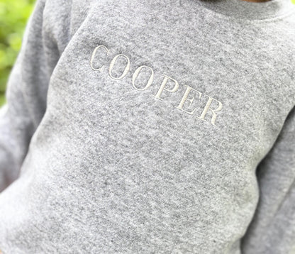 Toddler or Youth Name Sweatshirt