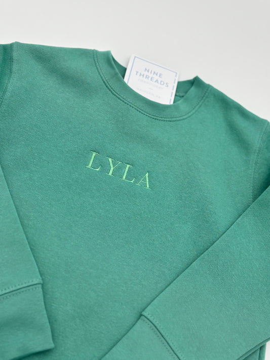 Toddler or Youth Name Sweatshirt