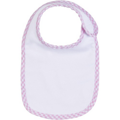 Name or Monogram Gingham Bib
