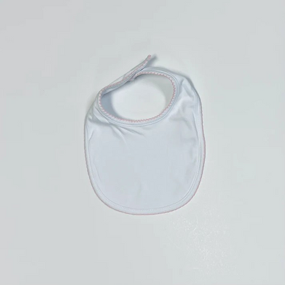 Name or Monogram Picot Trim Bib